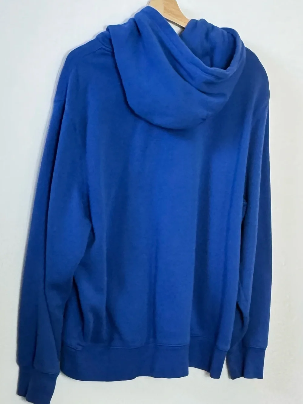 Nike Men’s Royal Blue Pullover Hoodie with White Logo